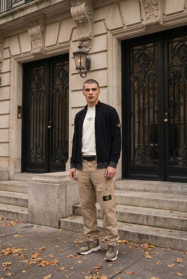 Stone Island regular-fit white t-shirt with archivio print 192895 - photo 2
