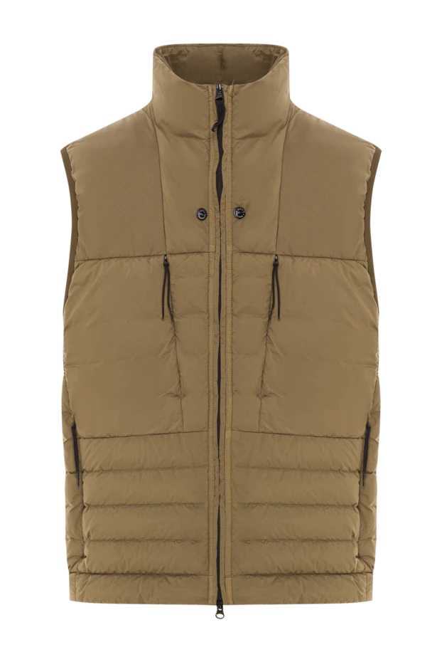 Stone Island green down vest with a stand-up collar and a two-way zipper 192931 - photo 1