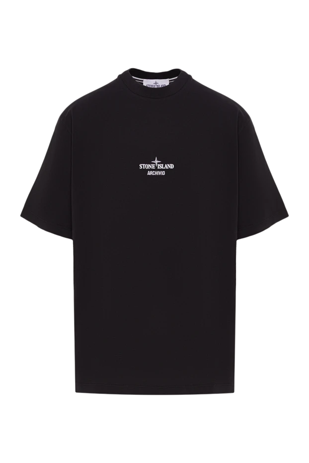 Чорна футболка стандартного крою із принтом Archivio - фото 1