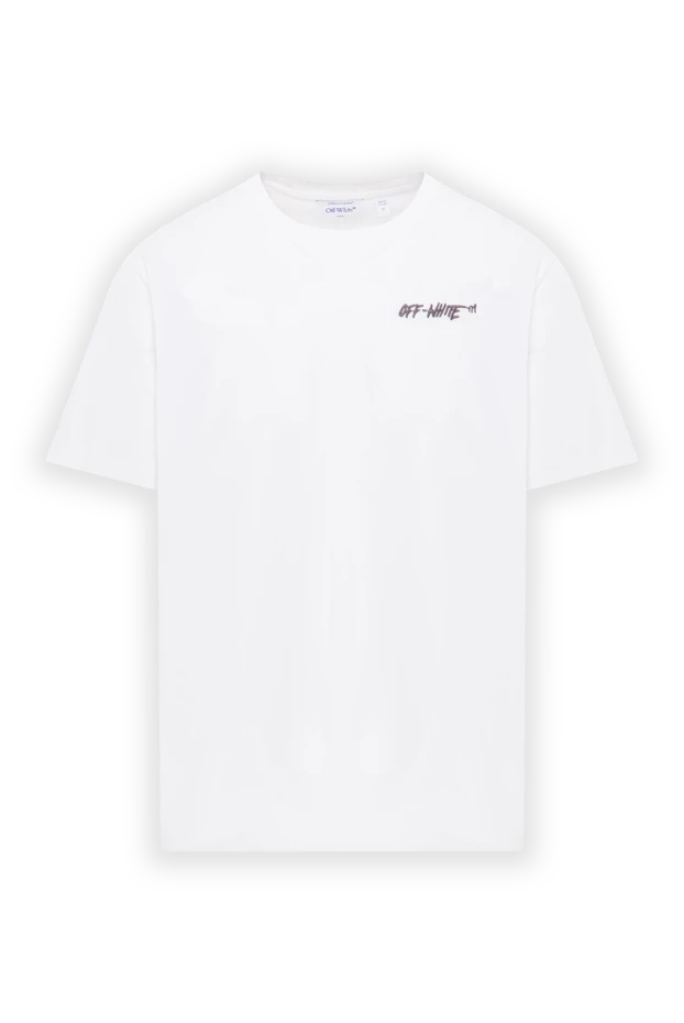 Off-White чоловіча футболка з невеликим графічним логотипом бренду 192977 - фото 1