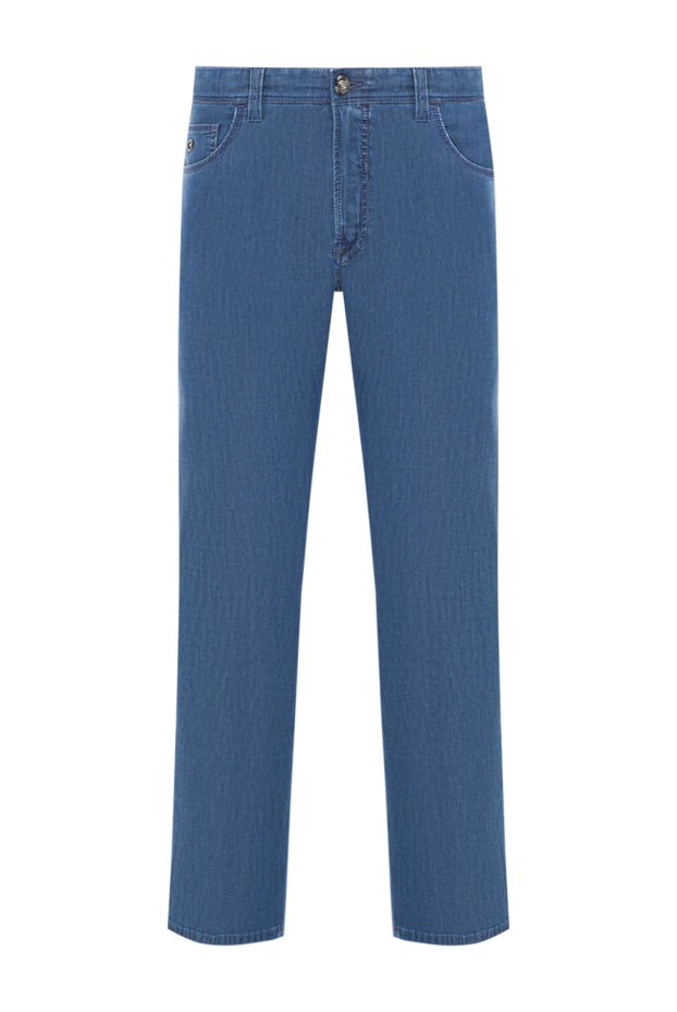 Stefano Ricci straight-leg jeans in heavy denim with a contrasting patch 193132 - photo 1