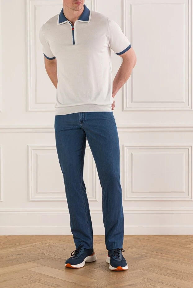 Stefano Ricci straight-leg jeans in heavy denim with a contrasting patch 193132 - photo 3