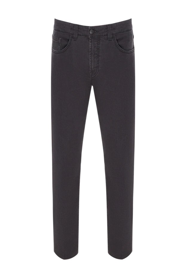 Stefano Ricci men's graphite cotton jeans with classic pockets 193135 - photo 1