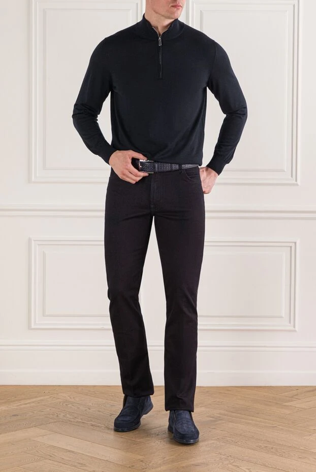 Stefano Ricci cotton and silk jeans with a noble matte finish 193138 - photo 2
