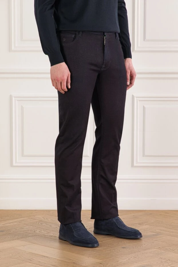 Stefano Ricci cotton and silk jeans with a noble matte finish 193138 - photo 3