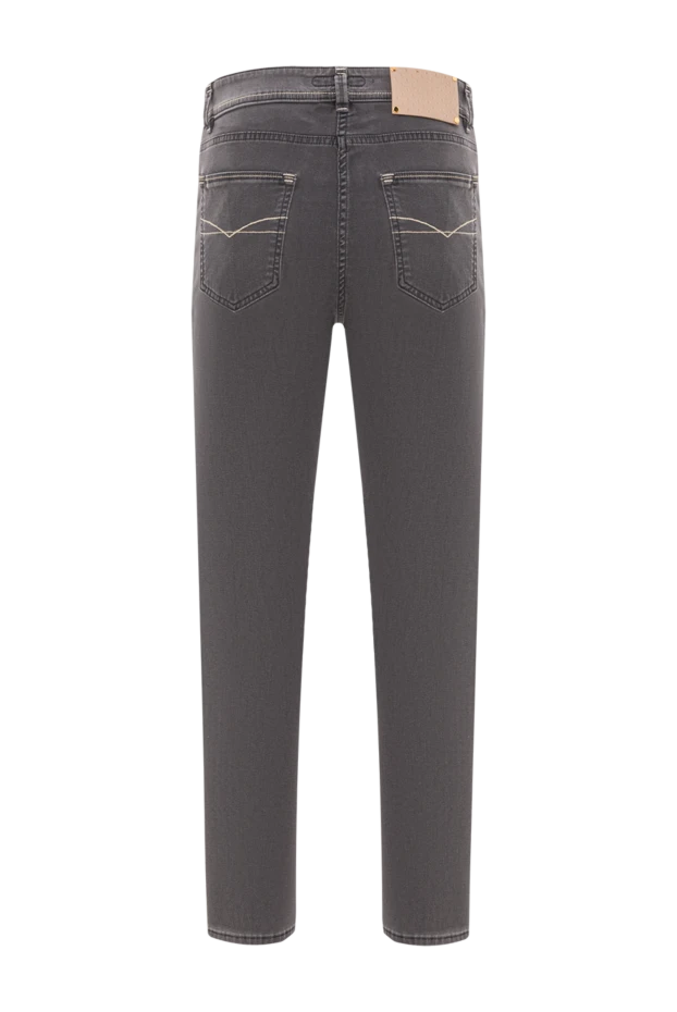Stefano Ricci gray cotton jeans with contrasting decorative stitching on the pockets 193146 - photo 2