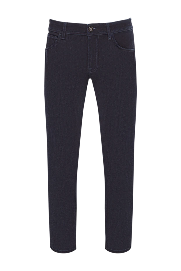 Stefano Ricci dark blue men's straight-leg five-pocket jeans 193153 - photo 1