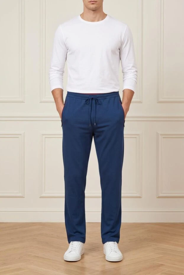 Zilli men's light blue jersey sweatpants 193251 - photo 1
