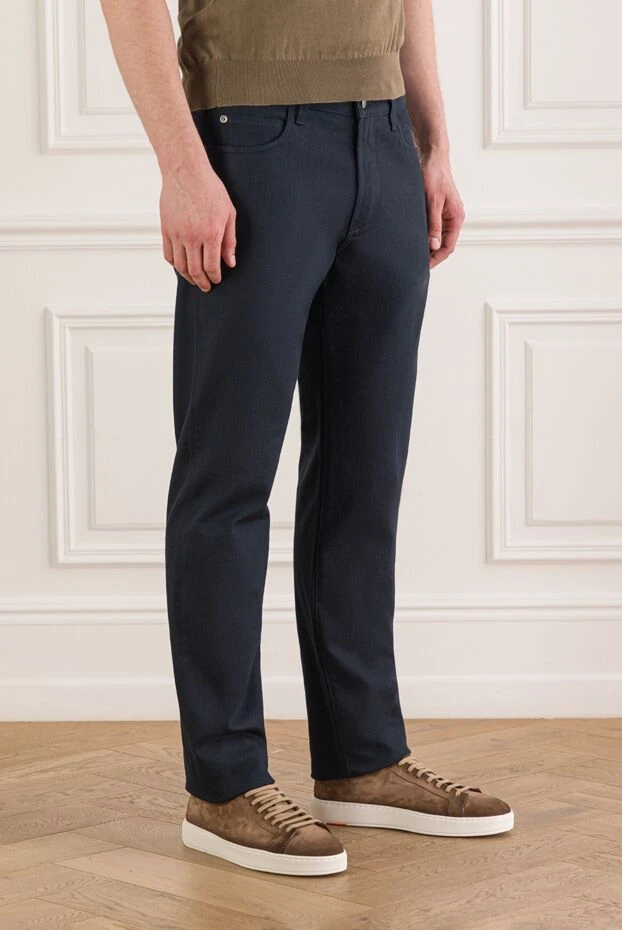 Loro Piana класичні джинси quarona з бавовняного деніму з додаванням еластичних волокон 193258 - фото 3