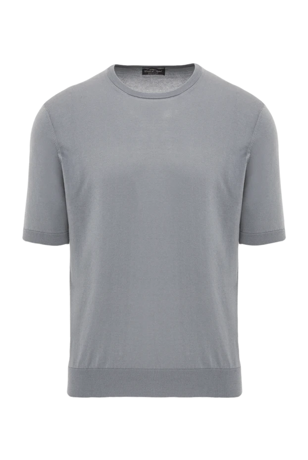 Cesare di Napoli men's t-shirt made of natural cotton in a classic gray color. (markdown) 197958 - photo 1