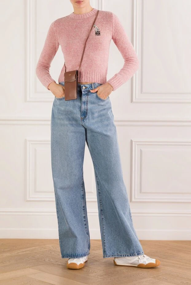 Loewe pink jumper in medium weight shaggy wool 193314 - photo 2