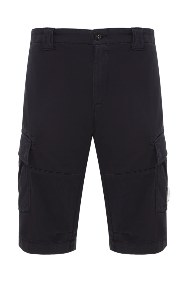 C.P.Company мужские шорты-карго в черном цвете из эластичного хлопкового сатина 193354 - фото 1