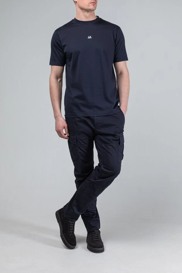 C.P.Company black cotton jersey t-shirt with logo on the chest 193360 - photo 3