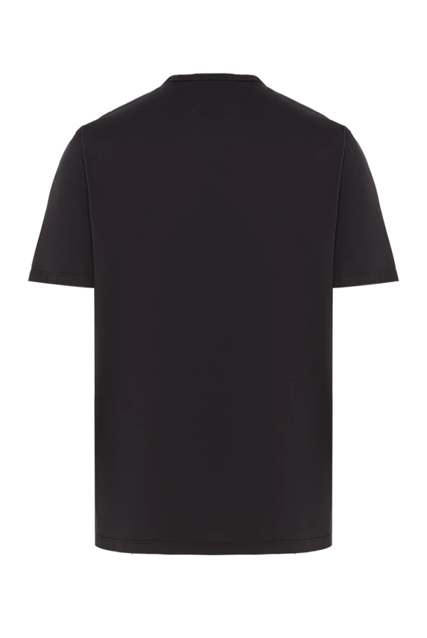 C.P.Company чоловіча чорна футболка з нашивкою-логотипом на грудях зі 100% бавовни 193362 - фото 2