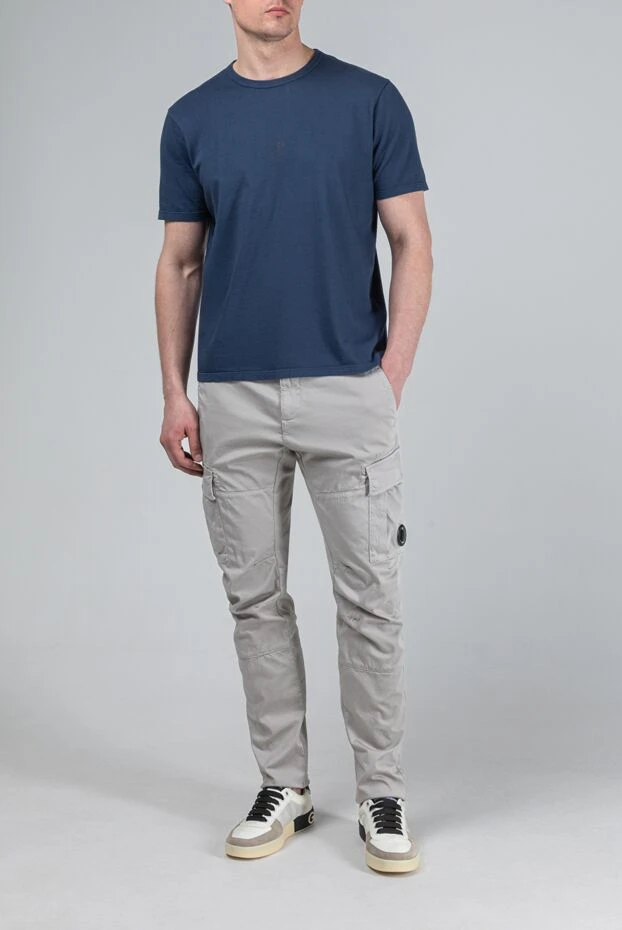 C.P.Company short sleeve t-shirt with a round neck in dark blue 193363 - photo 2