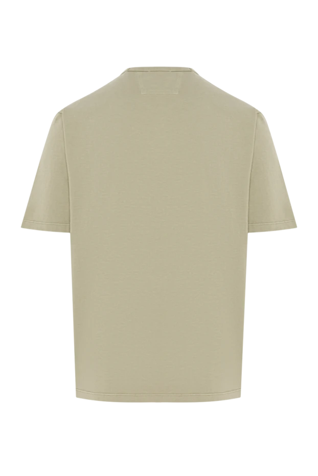 C.P.Company мужская светло-зеленая футболка с логотипом на груди из 100% хлопка 193364 - фото 2