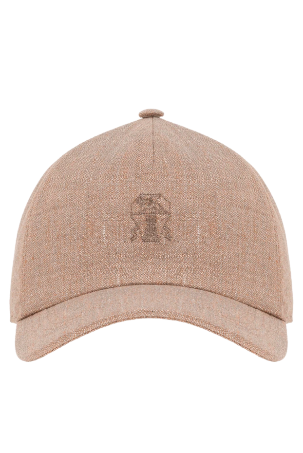 Brunello Cucinelli women's beige linen twill baseball cap 193369 - photo 1