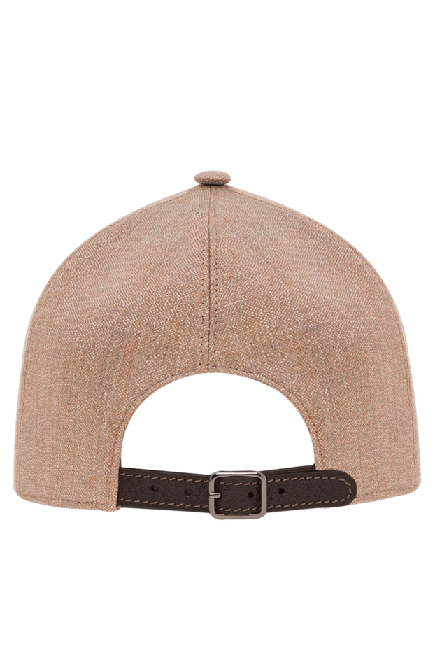 Brunello Cucinelli women's beige linen twill baseball cap 193369 - photo 3