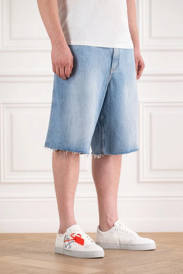 Dolce & Gabbana men's denim bermuda shorts with raw hem 193396 - photo 2
