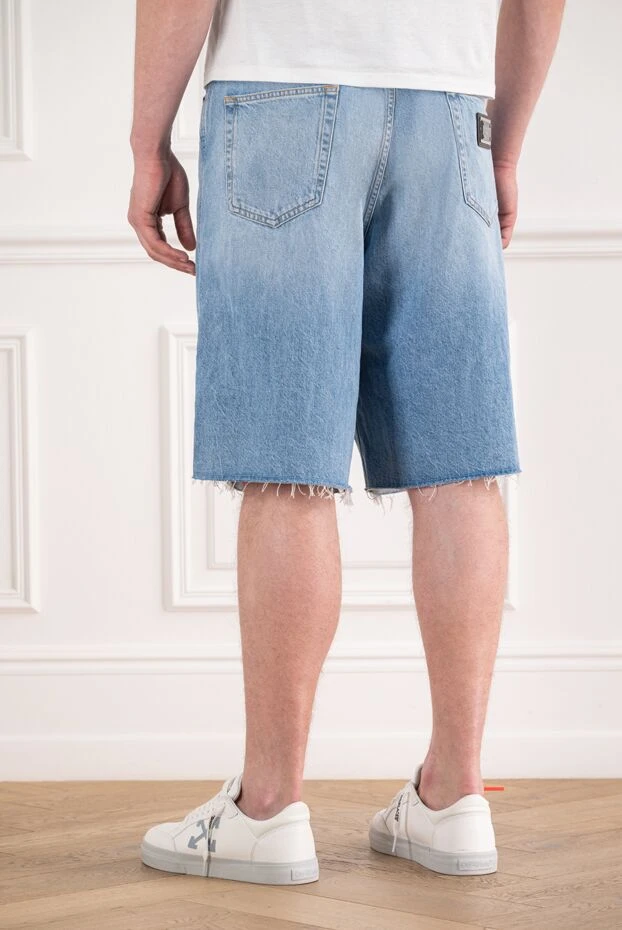 Dolce & Gabbana men's denim bermuda shorts with raw hem 193396 - photo 3