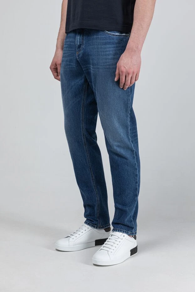 Dolce & Gabbana мужские джинсы из плотного денима с фирменной пластиной на заднем кармане 193400 - фото 3