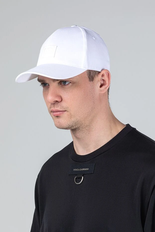 Dolce & Gabbana men's white baseball cap made of high-quality cotton 193406 - photo 2