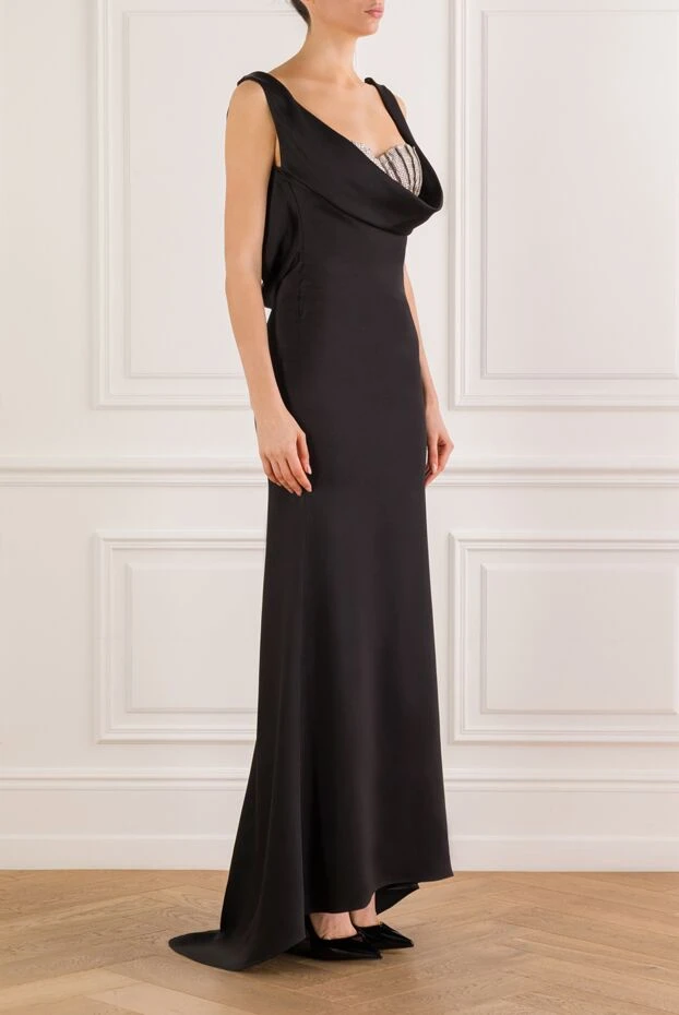 Giuseppe Di Morabito black fitted maxi evening dress 193429 - photo 3