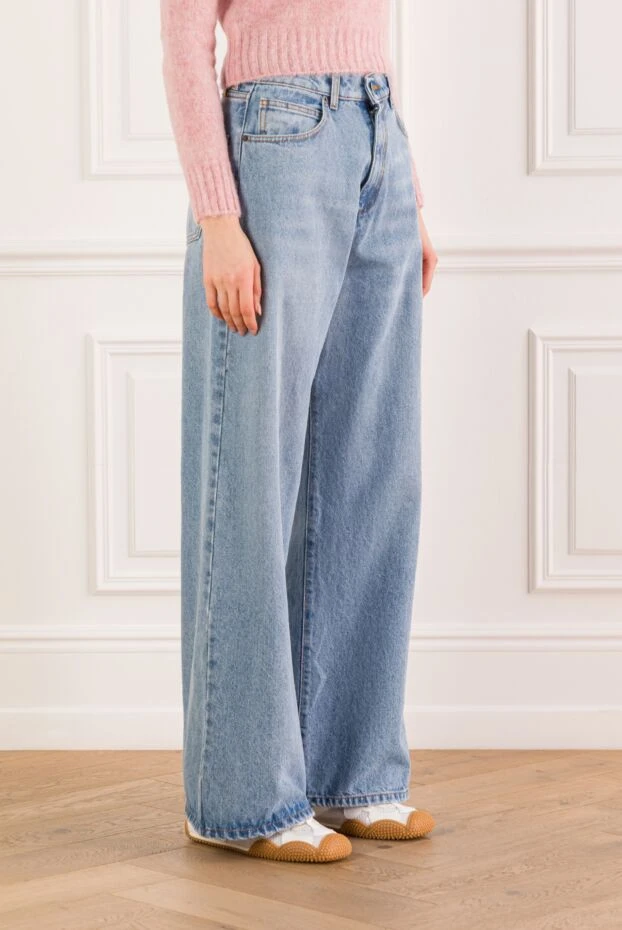 Giuseppe Di Morabito wide-leg jeans with an embroidered anagram on the back pocket 193436 - photo 3