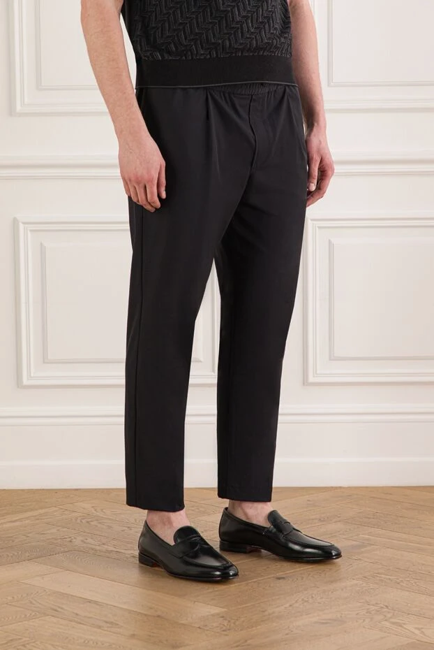 Jacob Cohen black classic trousers with a modern drawstring 193483 - photo 3