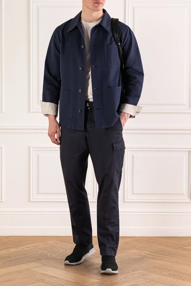 Jacob Cohen men's straight, loose-fitting jacket with a classic turn-down collar 193486 - photo 2