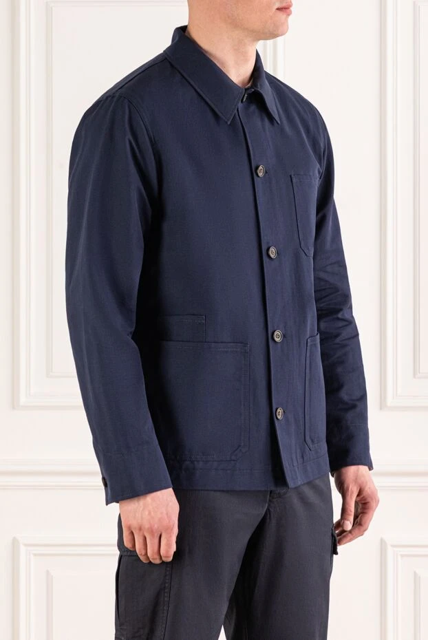 Jacob Cohen men's straight, loose-fitting jacket with a classic turn-down collar 193486 - photo 3