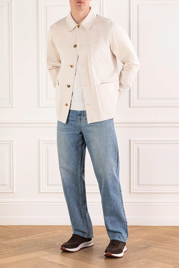 Jacob Cohen men's work-style jacket with a straight cut and a turn-down collar 193488 - photo 2