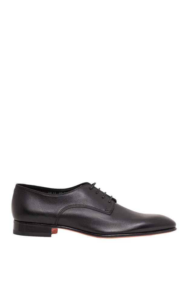 Santoni men's black leather derby shoes 193516 - photo 1