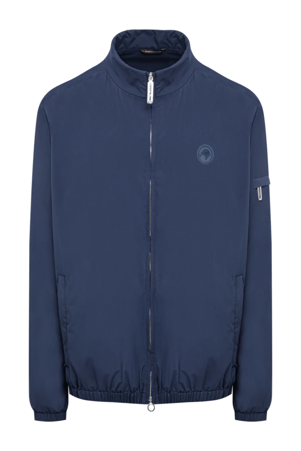 Stefano Ricci a laconic dark blue demi-season bomber jacket with a zipper 193570 - photo 1
