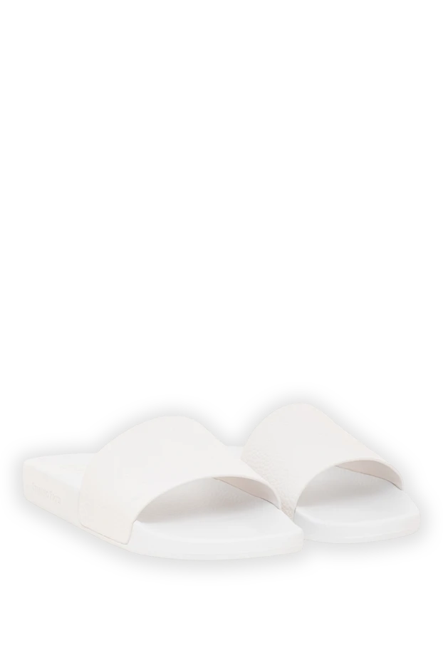 Stefano Ricci men's white crocodile leather flip-flops with anatomical insoles 193571 - photo 3