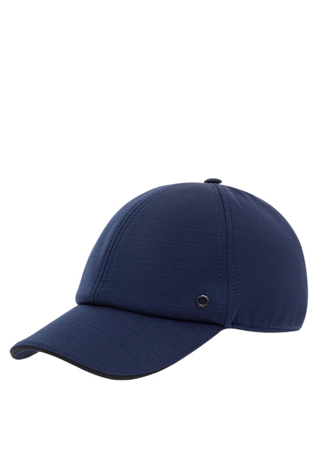 Stefano Ricci blue wool baseball cap with signature metal detail 193574 - photo 3