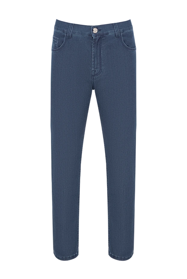 Stefano Ricci classic five-pocket jeans in dark blue with a slightly tapered fit 193578 - photo 1