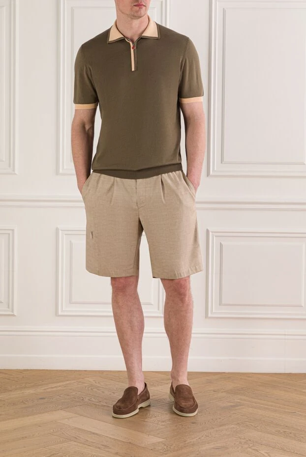 Stefano Ricci men's premium bermuda shorts made from an exclusive blend of linen and wool 193585 - photo 2