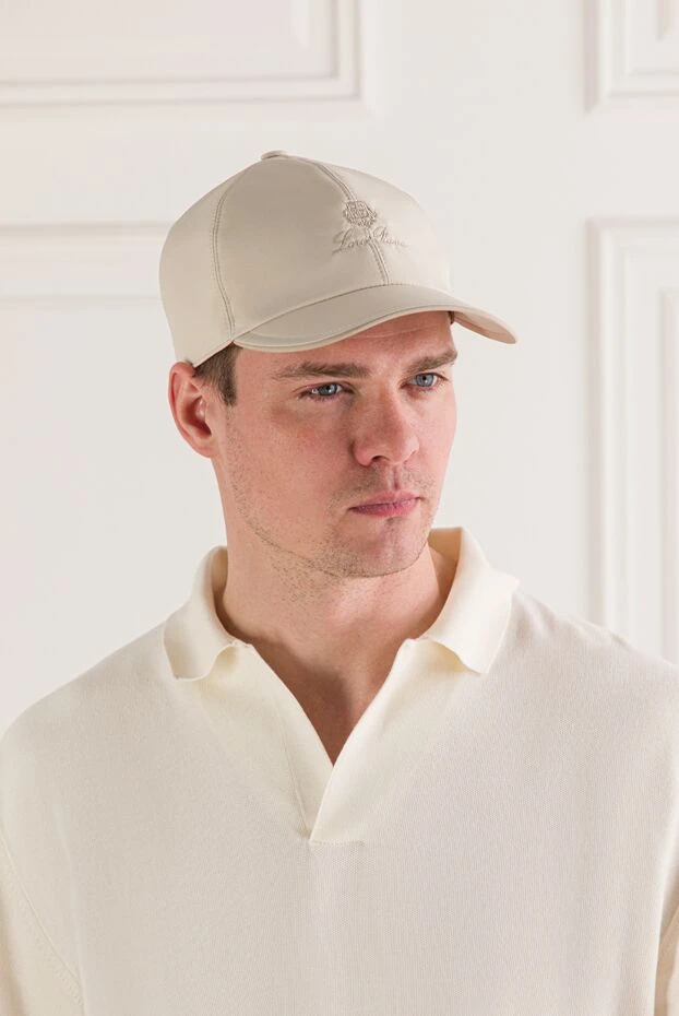 Loro Piana бежевая бейсболка с технологией rain system для защиты от воды и ветра 193631 - фото 2