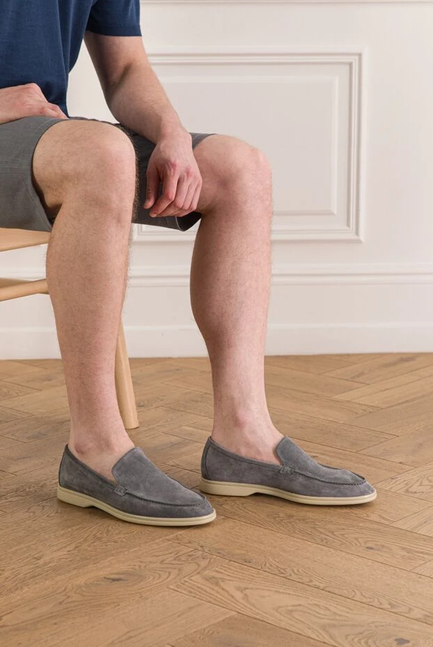 Cesare di Napoli smart casual grey suede loafers 193669 - photo 2