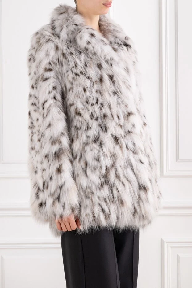 FG Furs жіноча шуба преміум-класу з рідкісного та цінного хутра канадської рисі 193689 - фото 3
