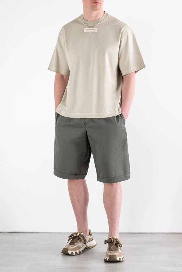 Dolce & Gabbana men's lightweight bermuda shorts in a noble gray shade 193707 - photo 2