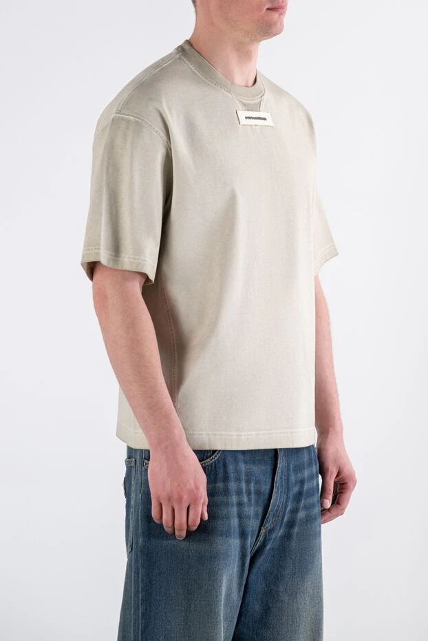 Dolce & Gabbana men's oversized ivory cotton t-shirt 193711 - photo 3