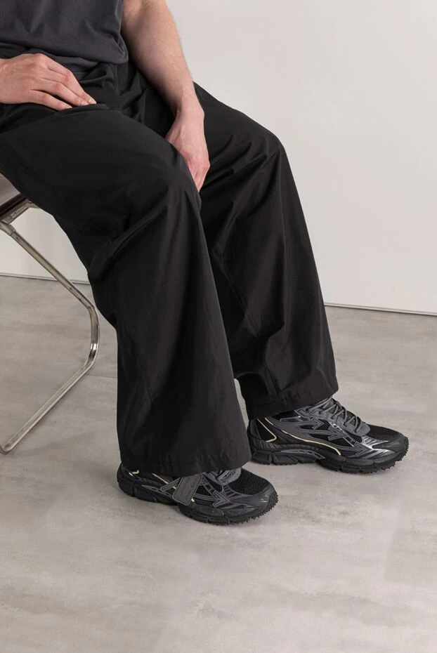 Off-White чоловічі кросівки be right back чорного кольору 193725 - фото 2
