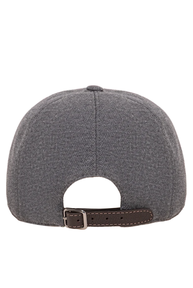 Brunello Cucinelli gray cotton cap with a heraldic patch 193752 - photo 3
