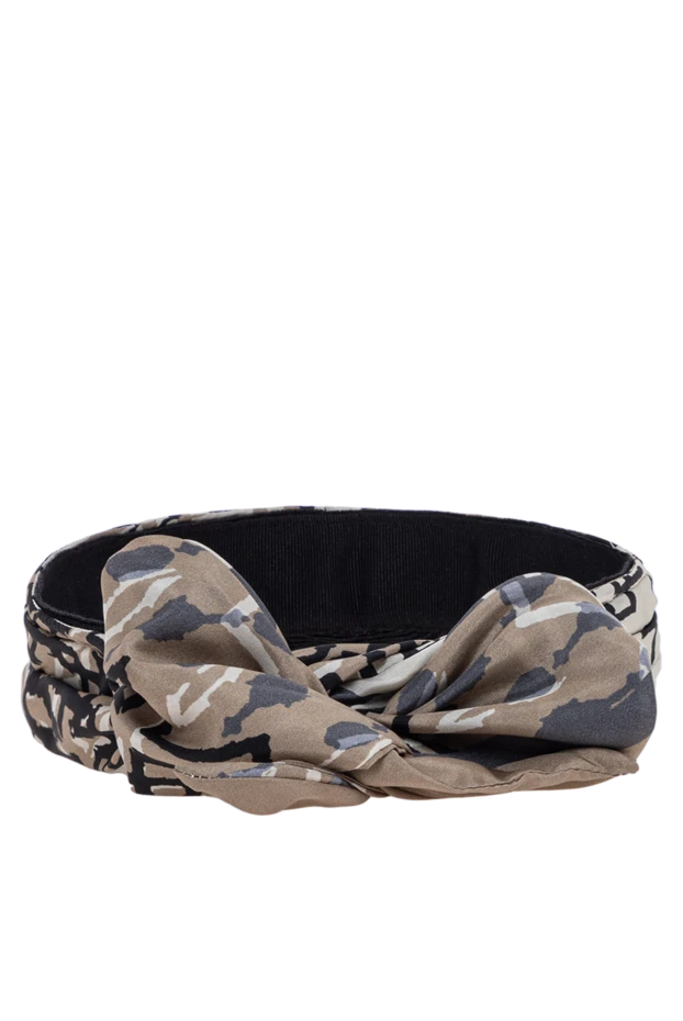 Brunello Cucinelli cotton cap with graphic print in black and beige tones 193756 - photo 3