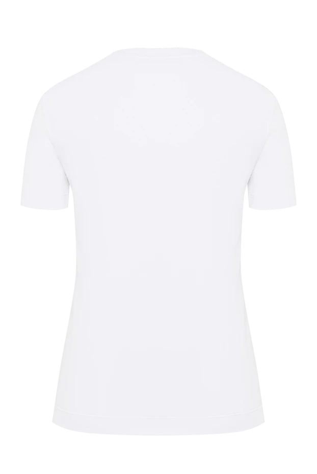 Brunello Cucinelli a simple white t-shirt with a round neckline and a small coat of arms 193773 - photo 2