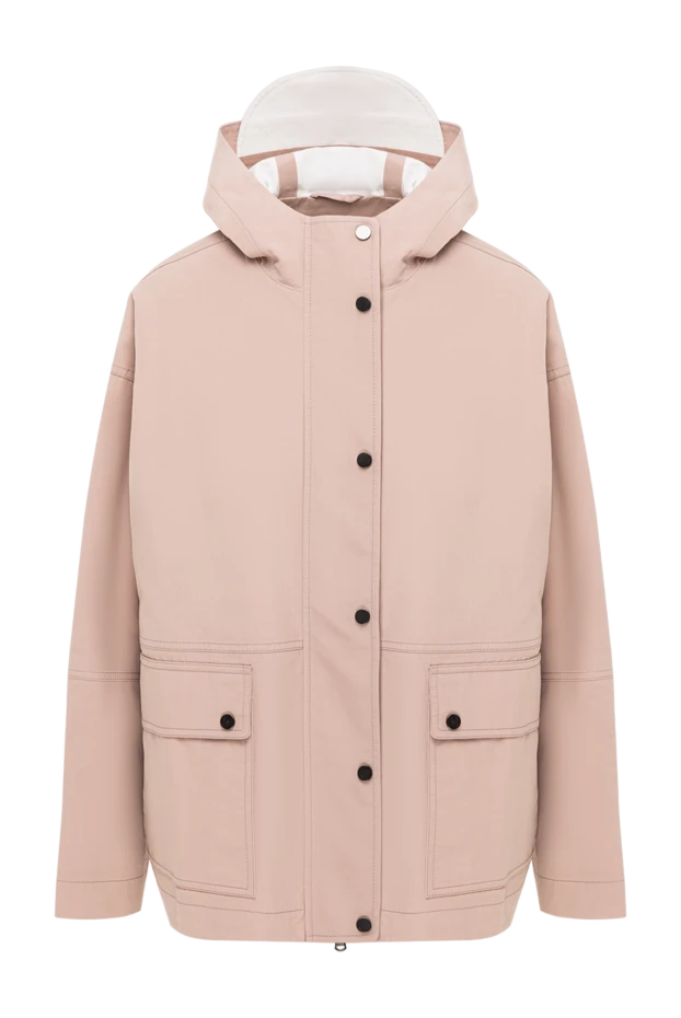 Brunello Cucinelli light-colored waterproof canvas women's parka 193778 - photo 1