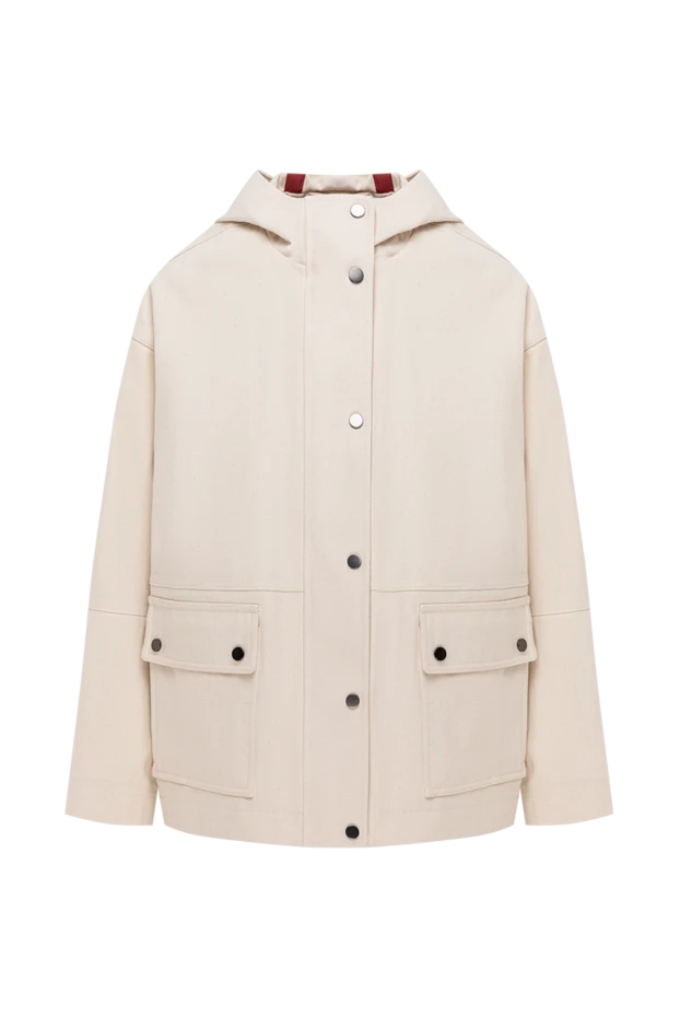 Brunello Cucinelli women's loose-fitting cream cotton parka 193779 - photo 1