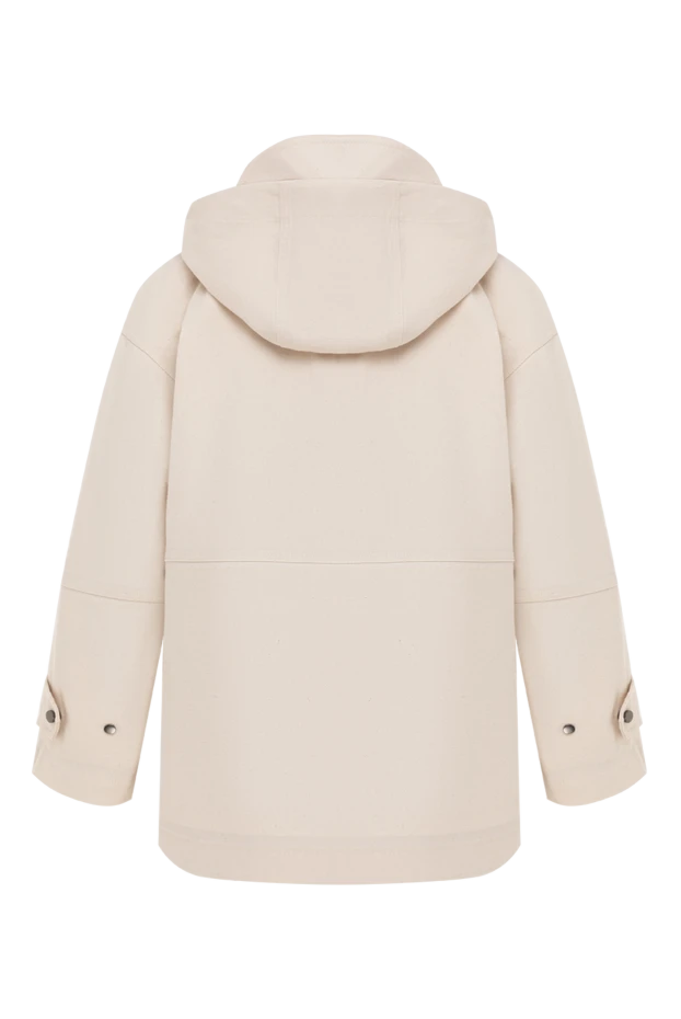 Brunello Cucinelli women's loose-fitting cream cotton parka 193779 - photo 2